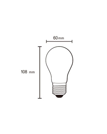 BOMBILLA LED * E27 OPAL ESTÁNDAR – DIM - 12W – 2700K